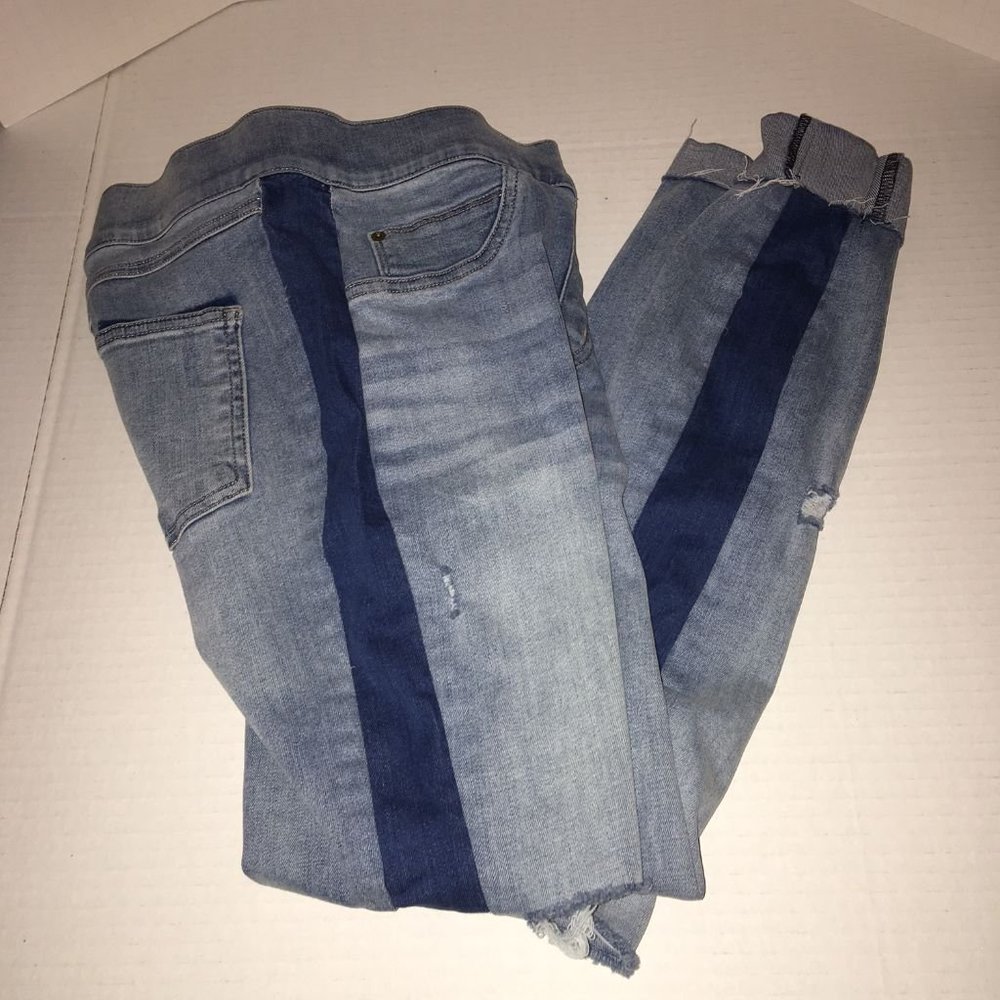 SPANX Blue and Light Blue Leggings